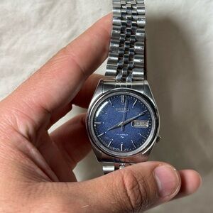 Vintage Seiko Blue Snowflake Dial